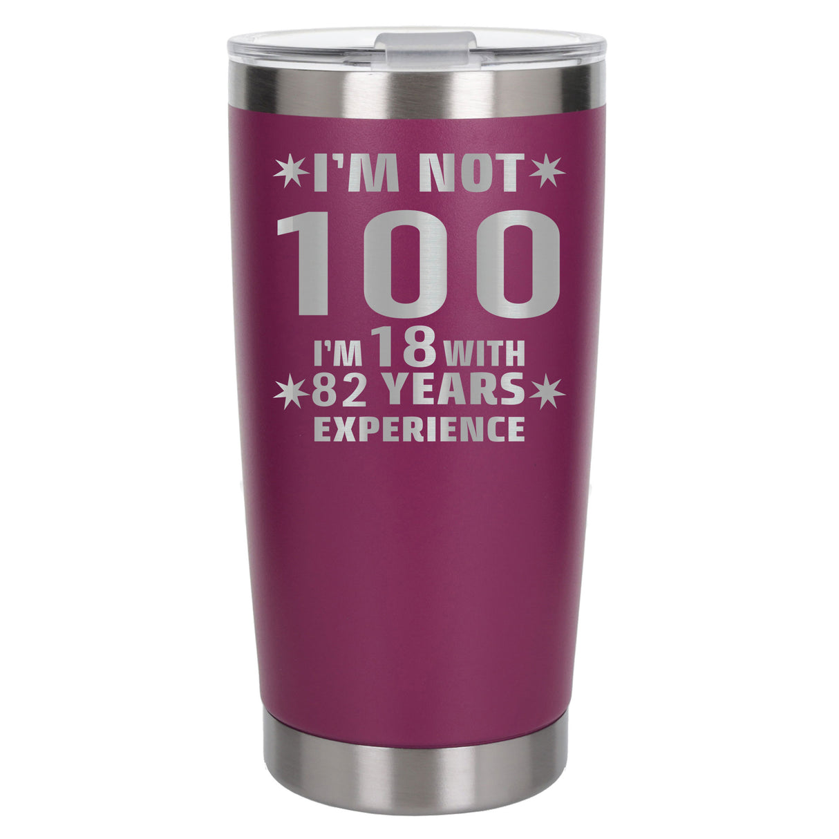 Dark Pink Thermal Metal Coffee Cup