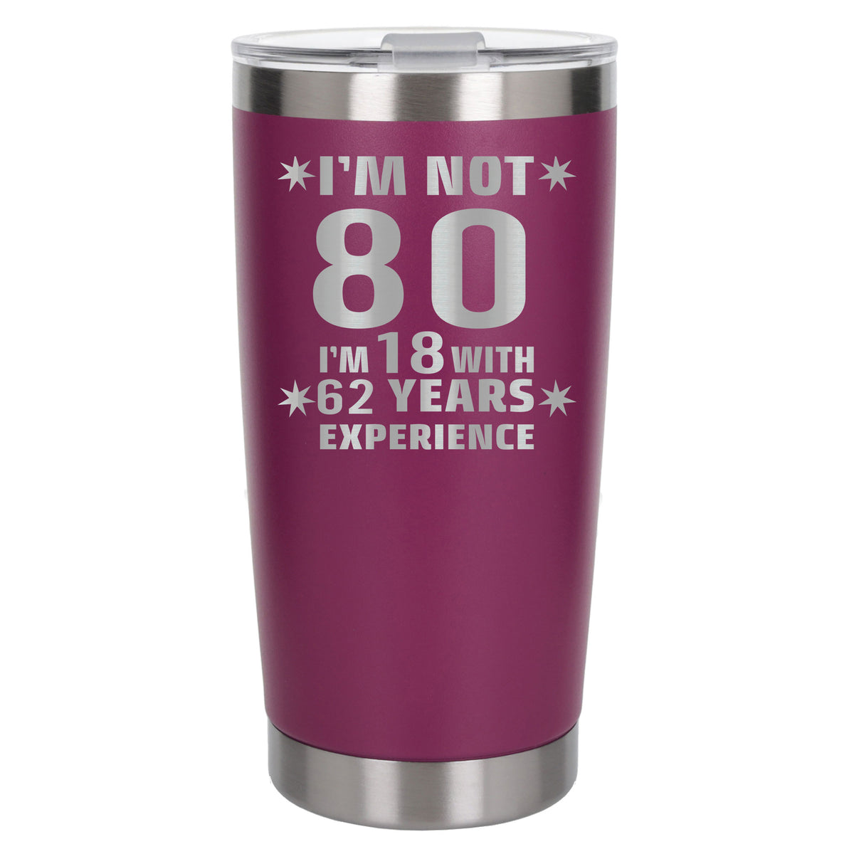 Dark Pink Thermal Metal Coffee Cup