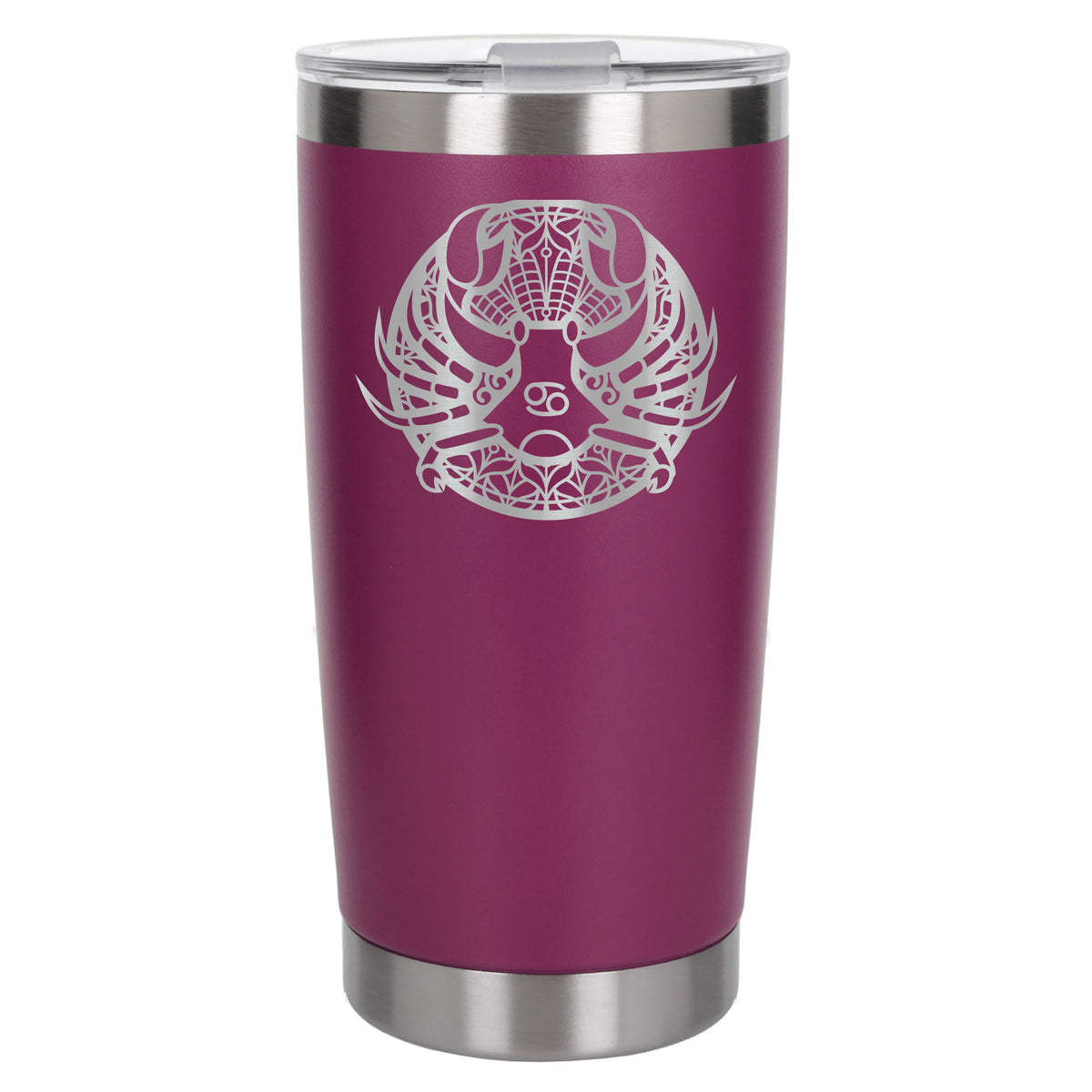 Dark Pink Thermal Metal Coffee Cup