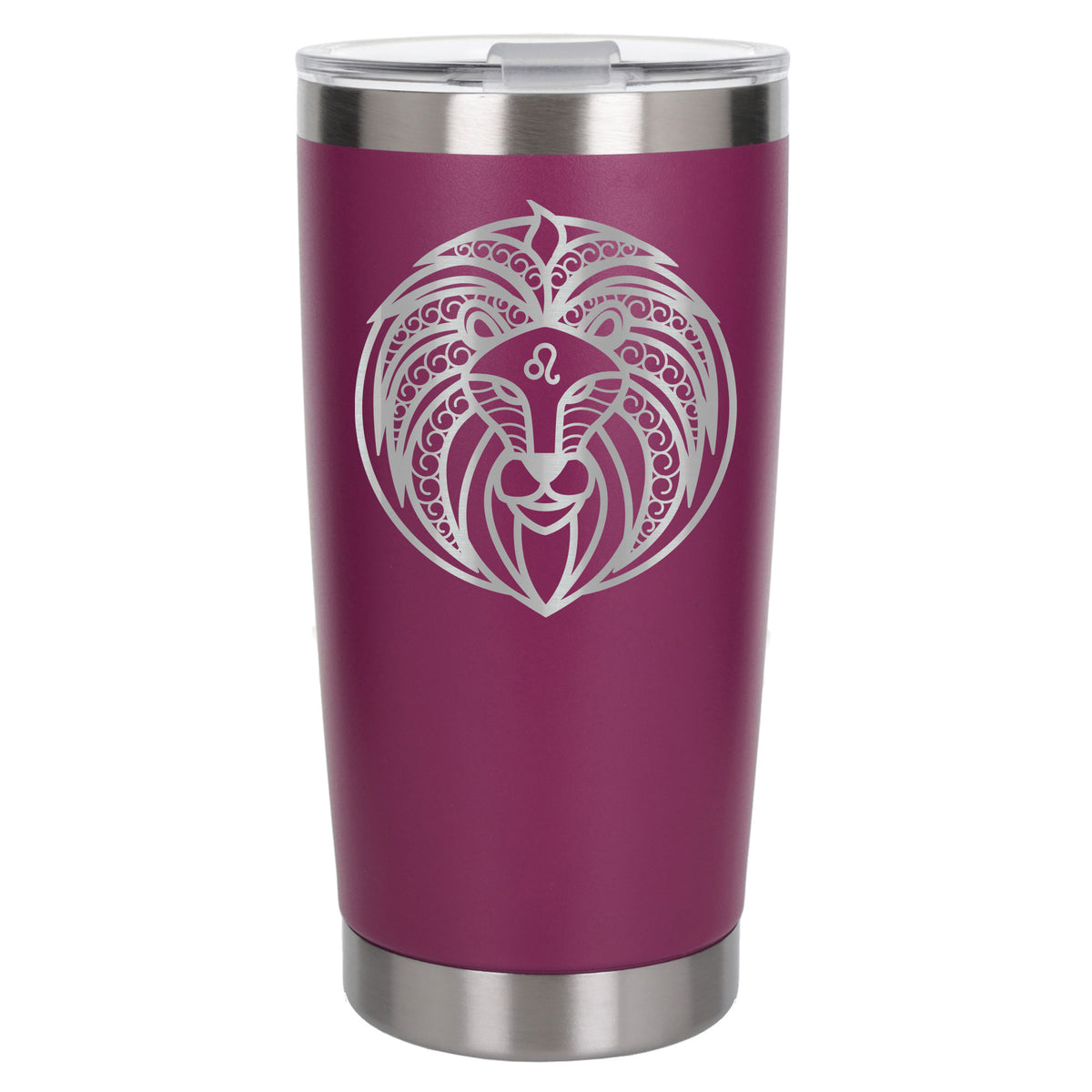 Dark Pink Thermal Metal Coffee Cup