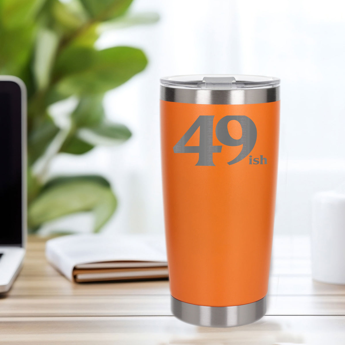 Orange Thermal Metal Coffee Cup