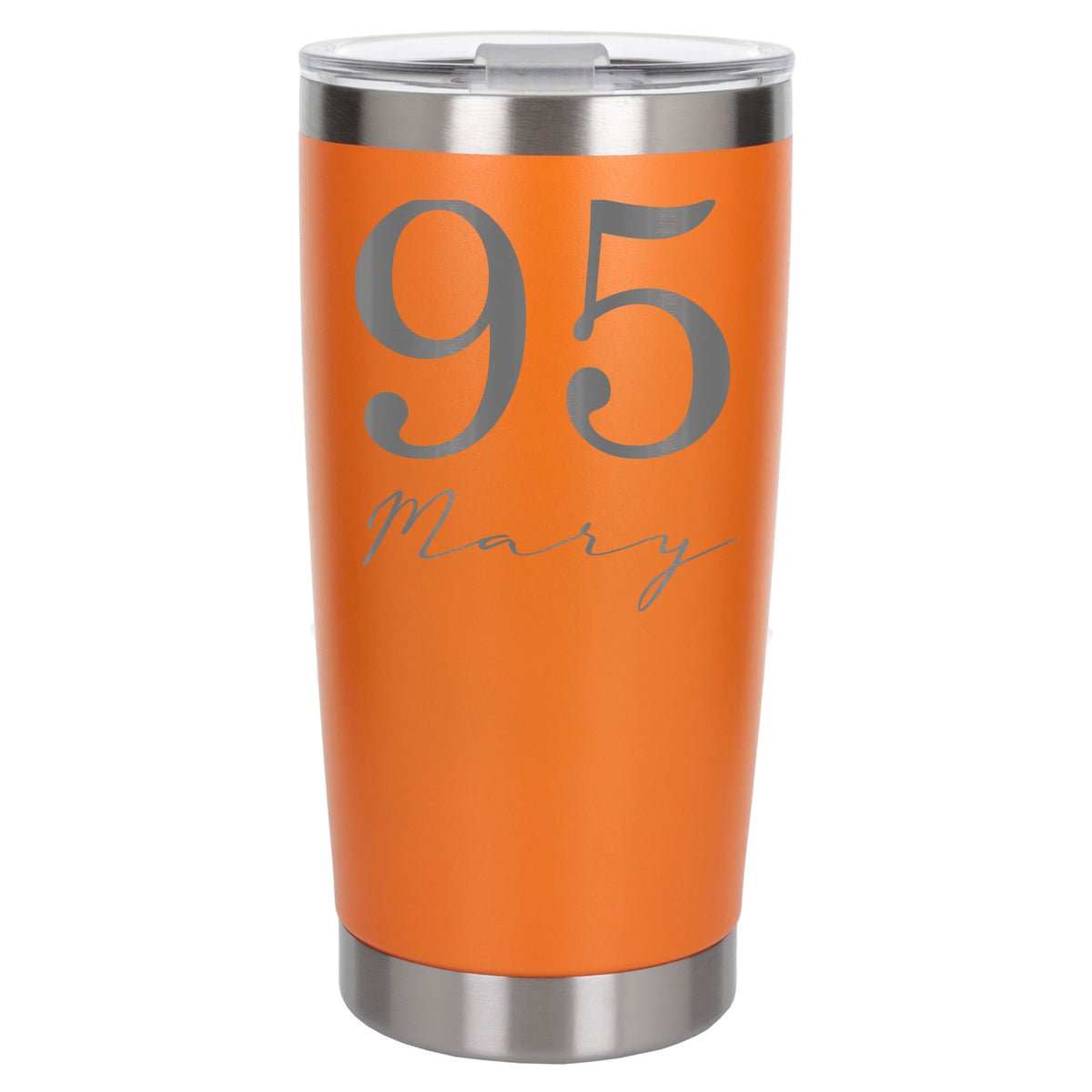 Orange Thermal Metal Coffee Cup