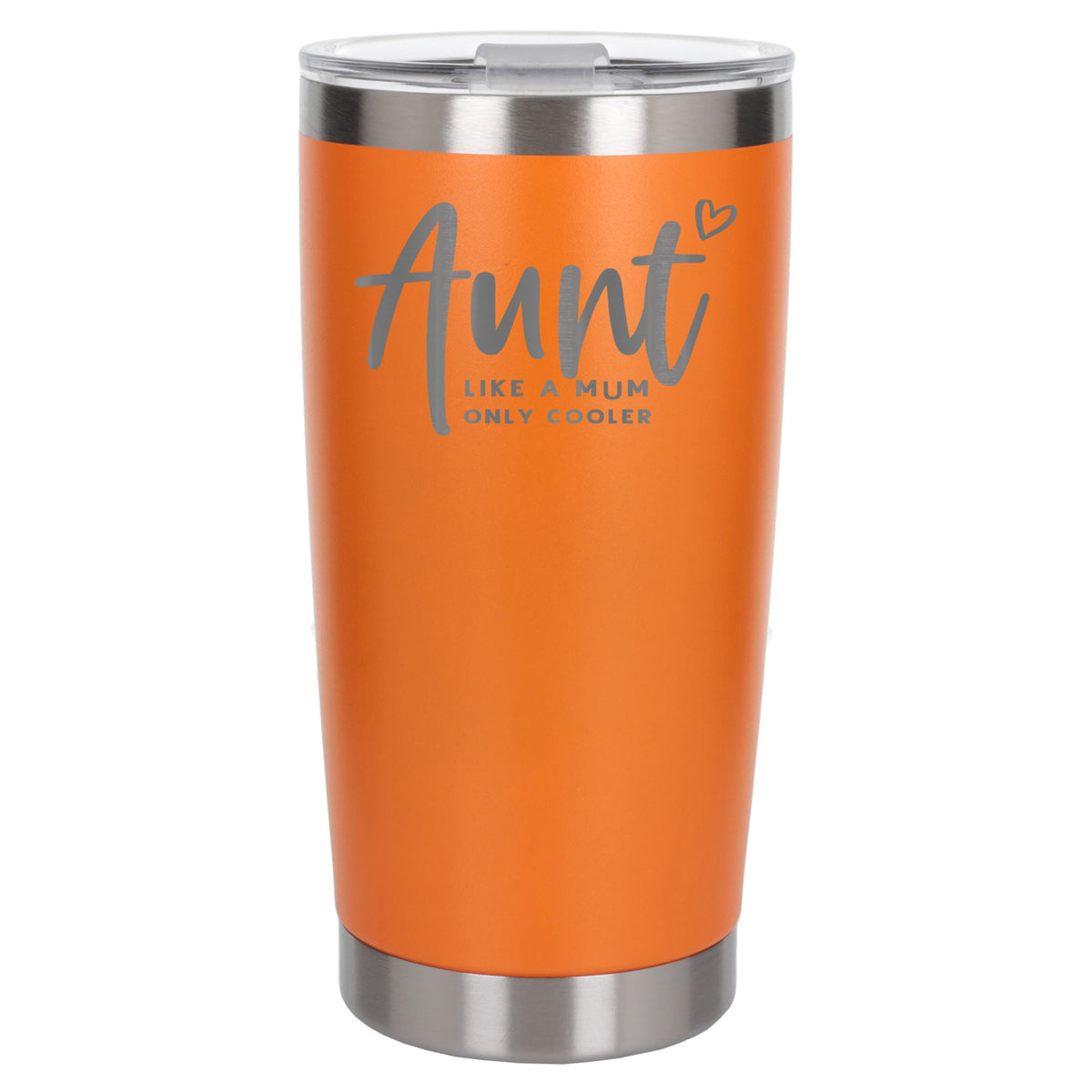 Orange Thermal Metal Coffee Cup