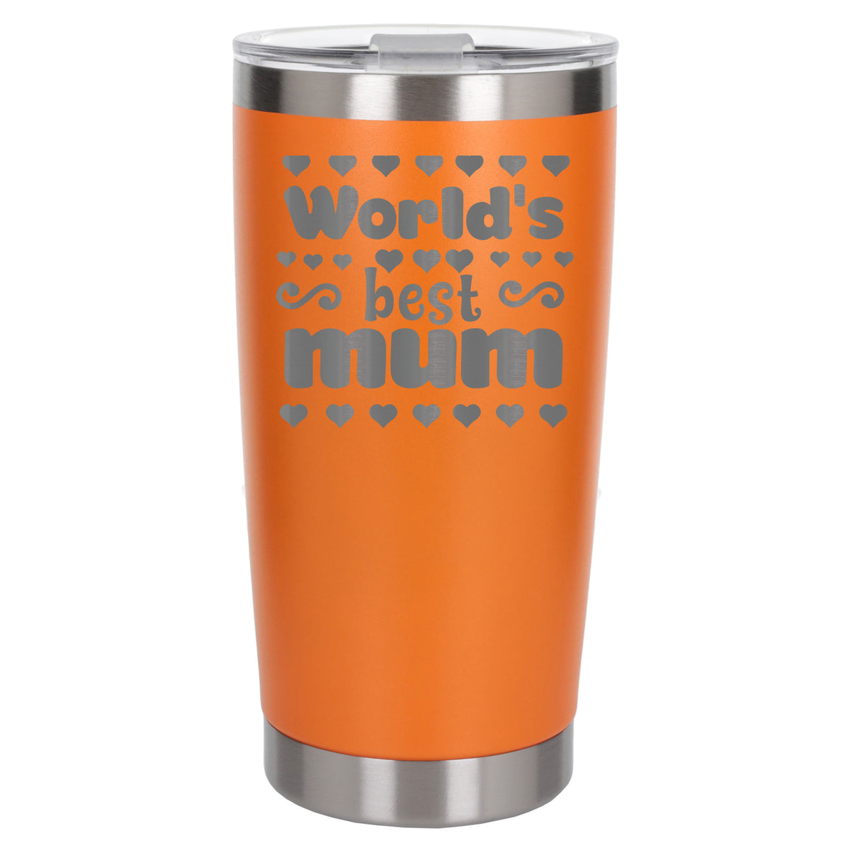 Orange Thermal Metal Coffee Cup