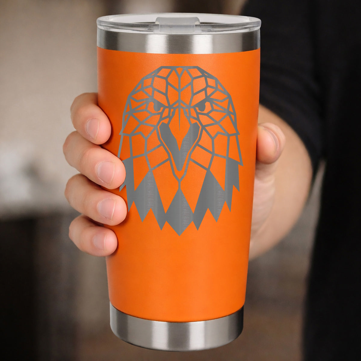 Orange Thermal Metal Coffee Cup