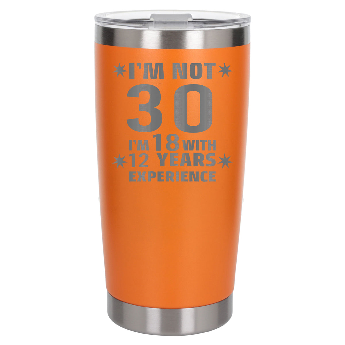 Orange Thermal Metal Coffee Cup