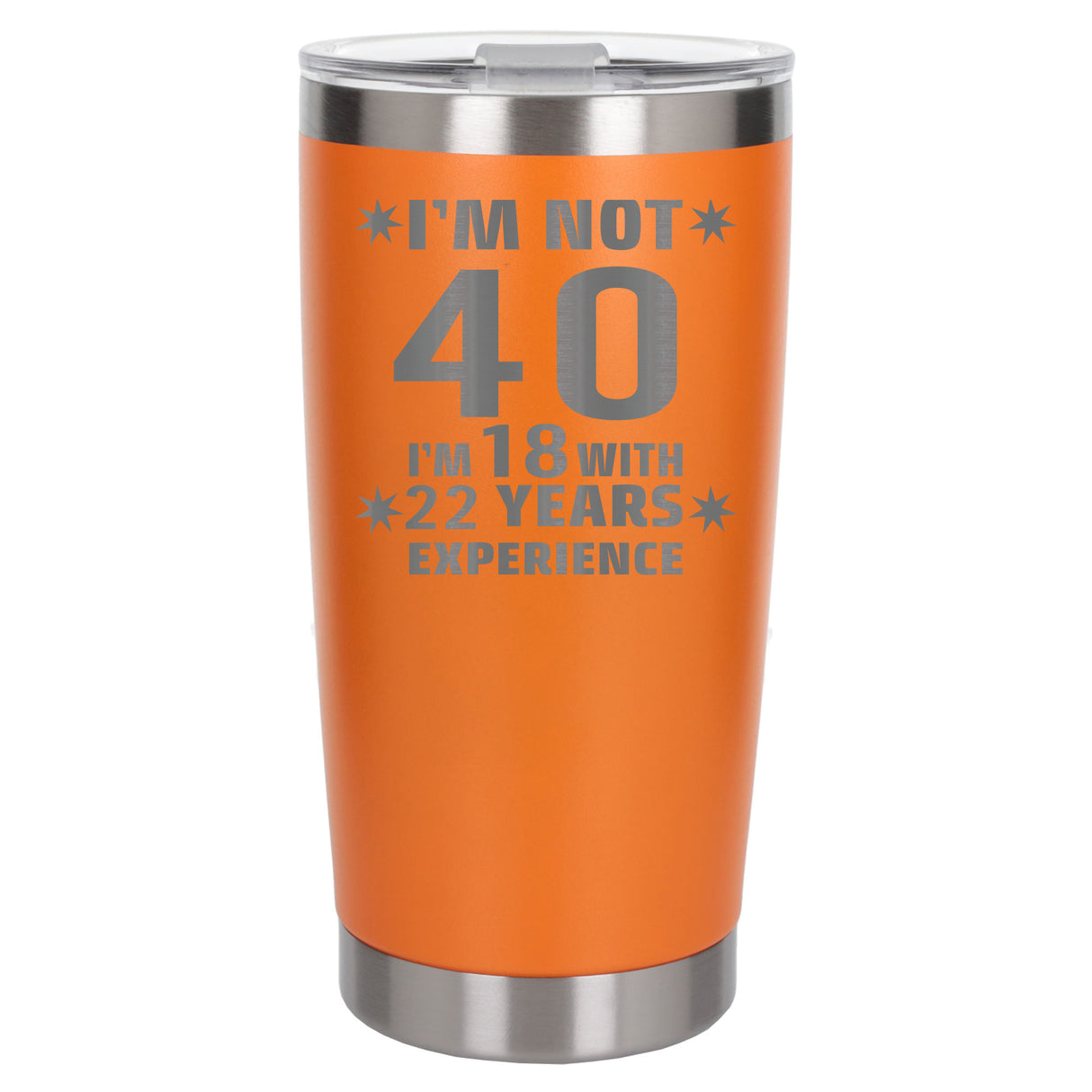 Orange Thermal Metal Coffee Cup