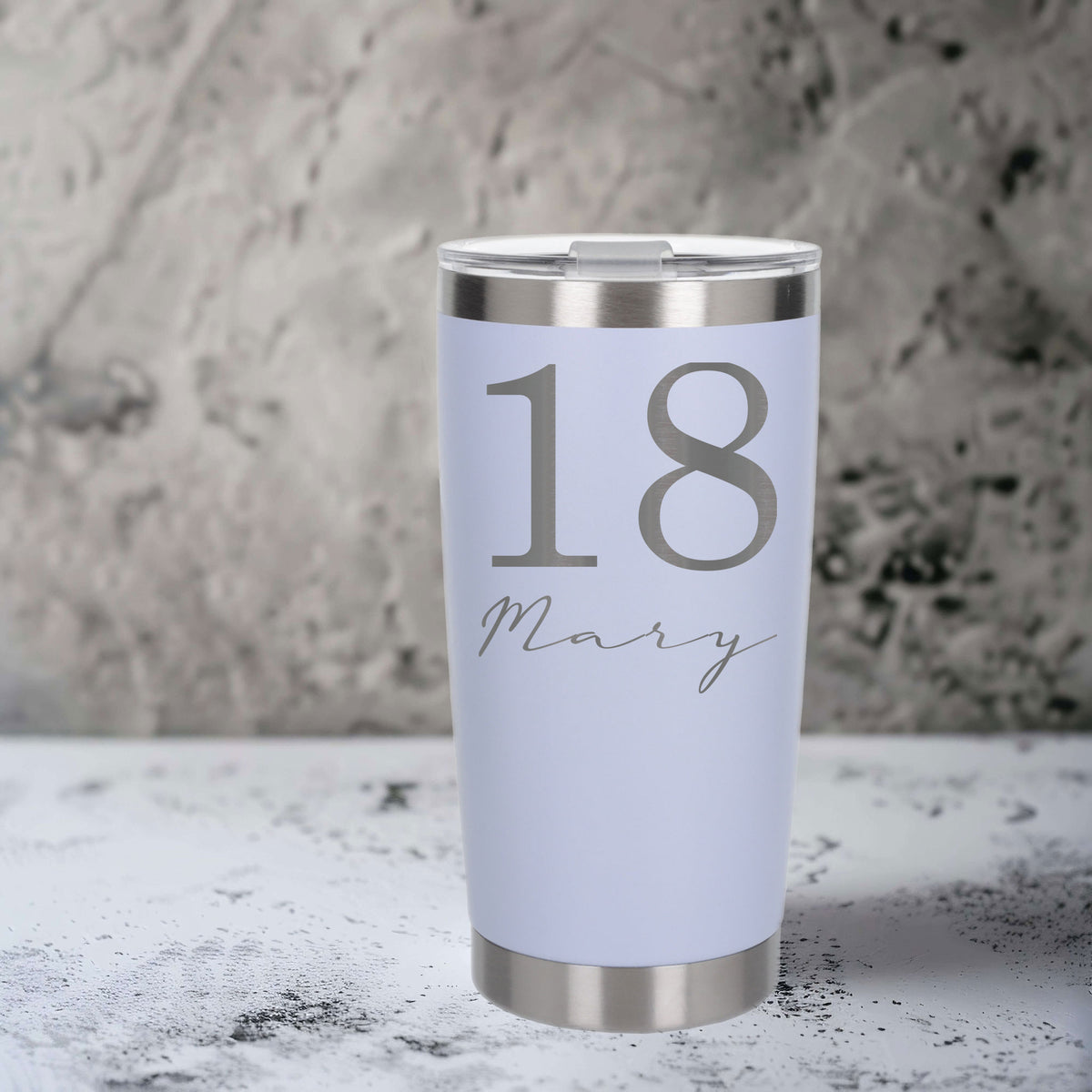 White Thermal Metal Coffee Cup