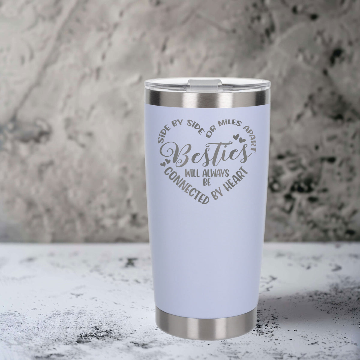 White Thermal Metal Coffee Cup