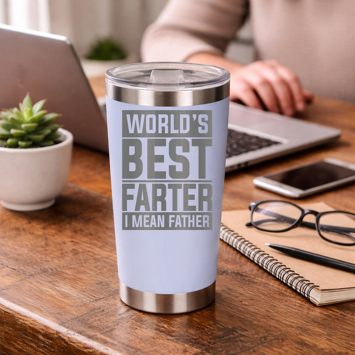 White Thermal Metal Coffee Cup