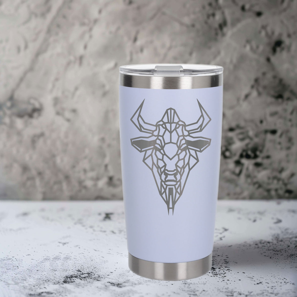 White Thermal Metal Coffee Cup