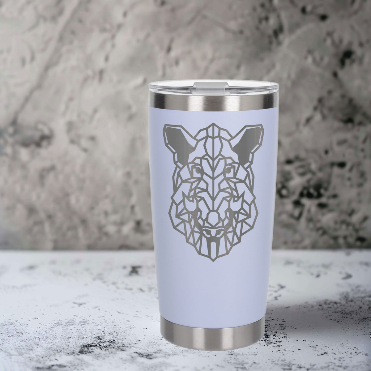 White Thermal Metal Coffee Cup