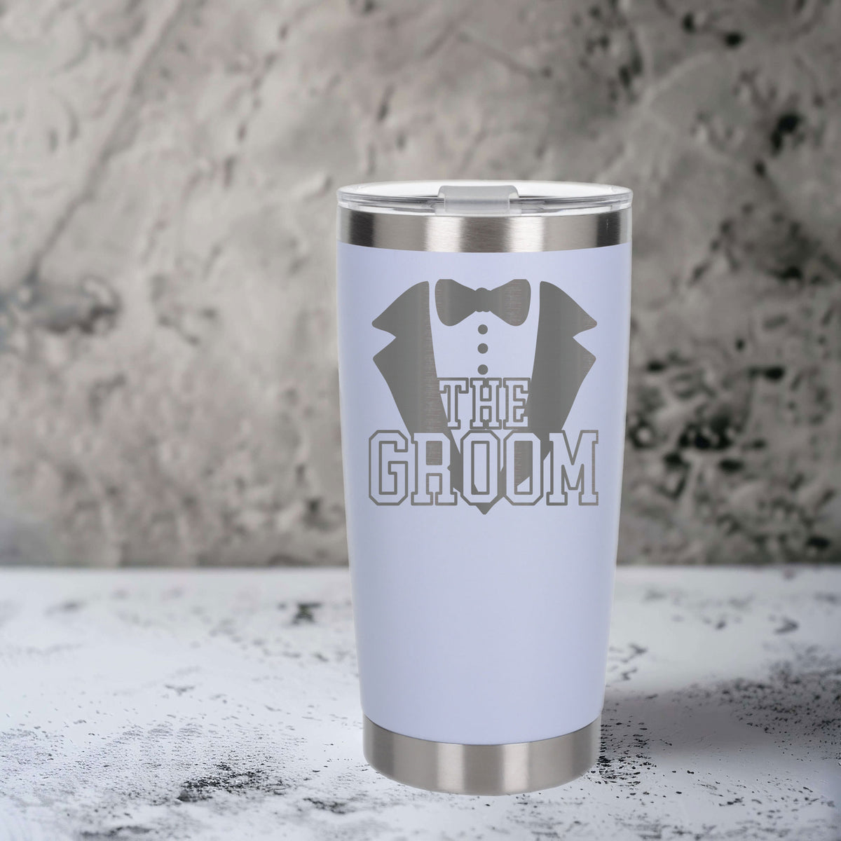 White Thermal Metal Coffee Cup
