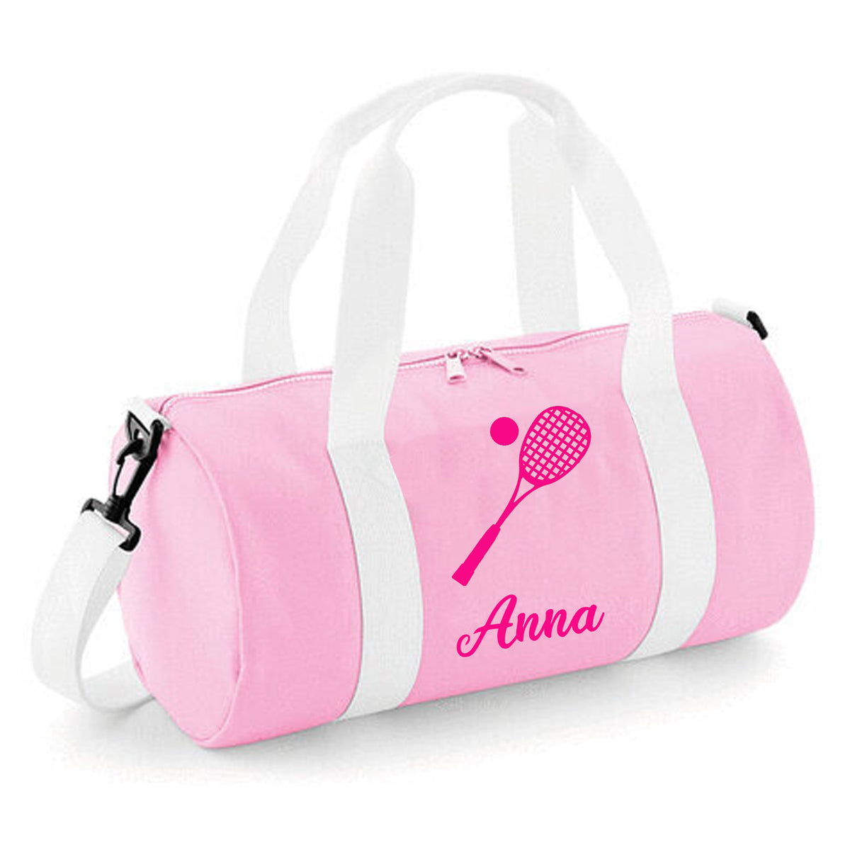 Personalised Squash Bag | Kids Barrel Holdall with Name