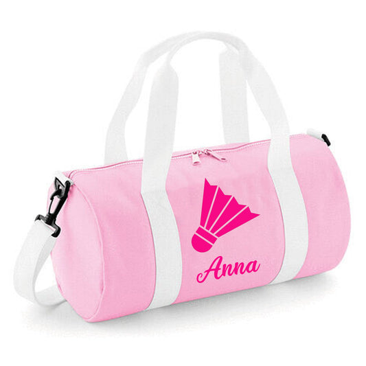 Personalised Badminton Barrel Bag, 12L - Stylish & Durable Holdall