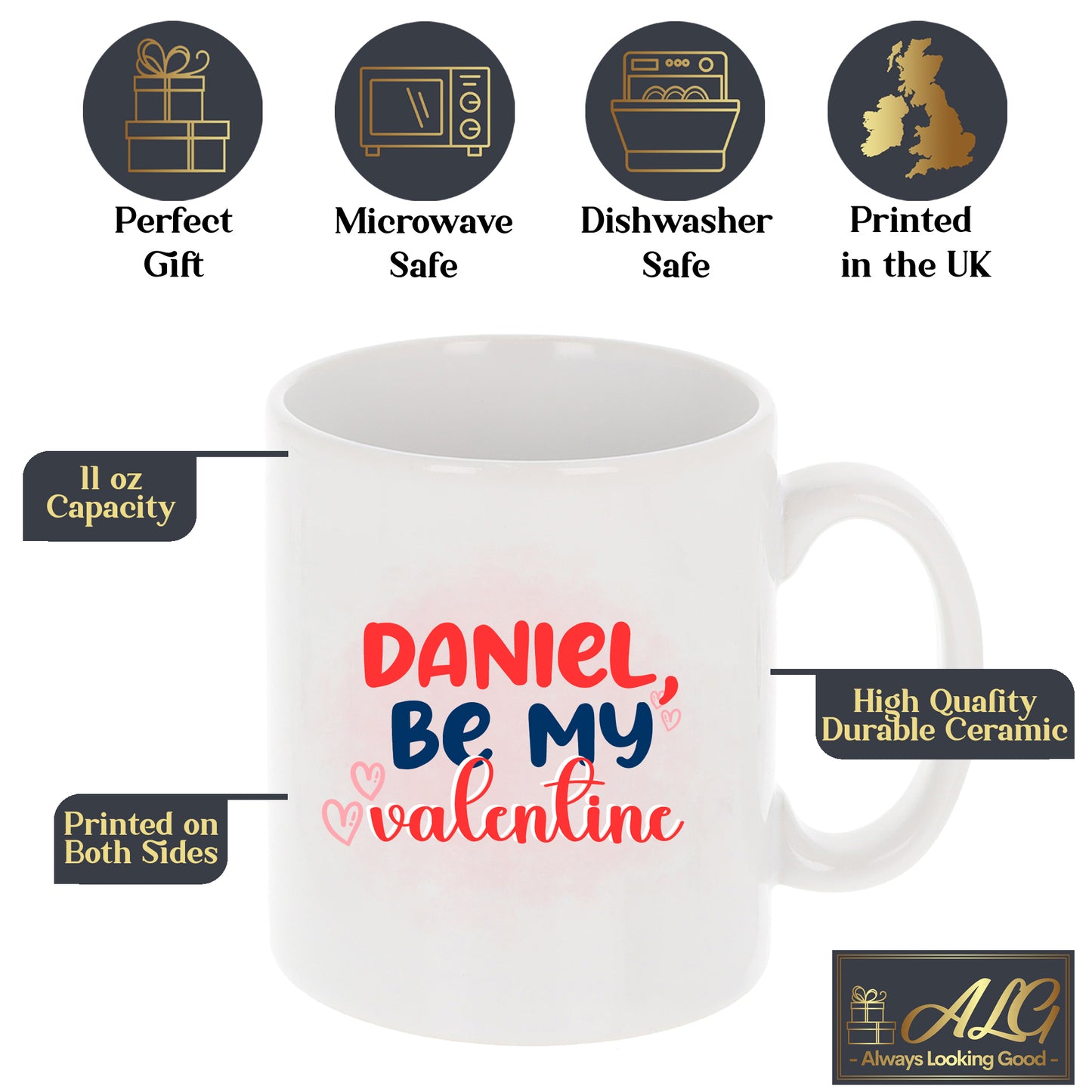 Personalised Be My Valentine Mug Gift - Always Looking Good -