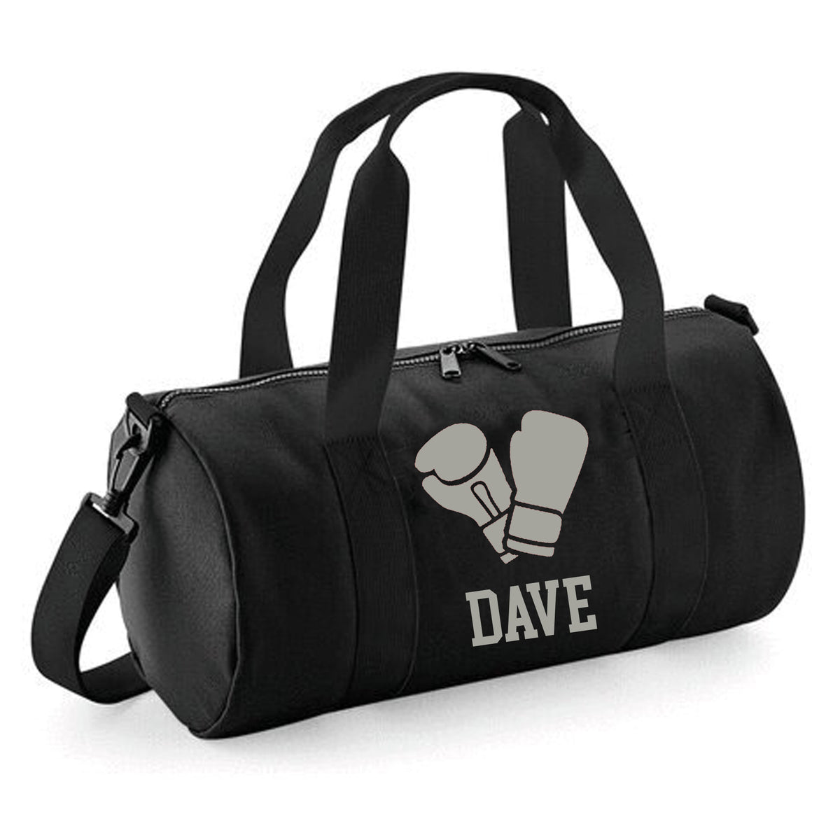 Personalised Boxing Gloves Barrel Bag | Kids Sports Holdall with Name