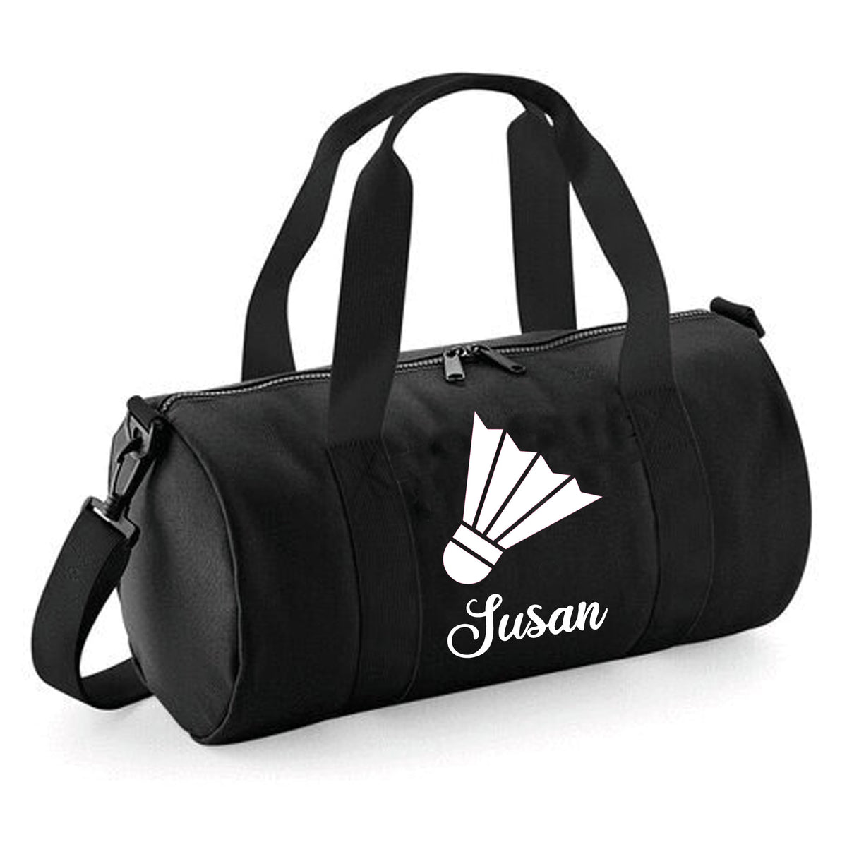Personalised Badminton Barrel Bag | Kids Sports Holdall with Name