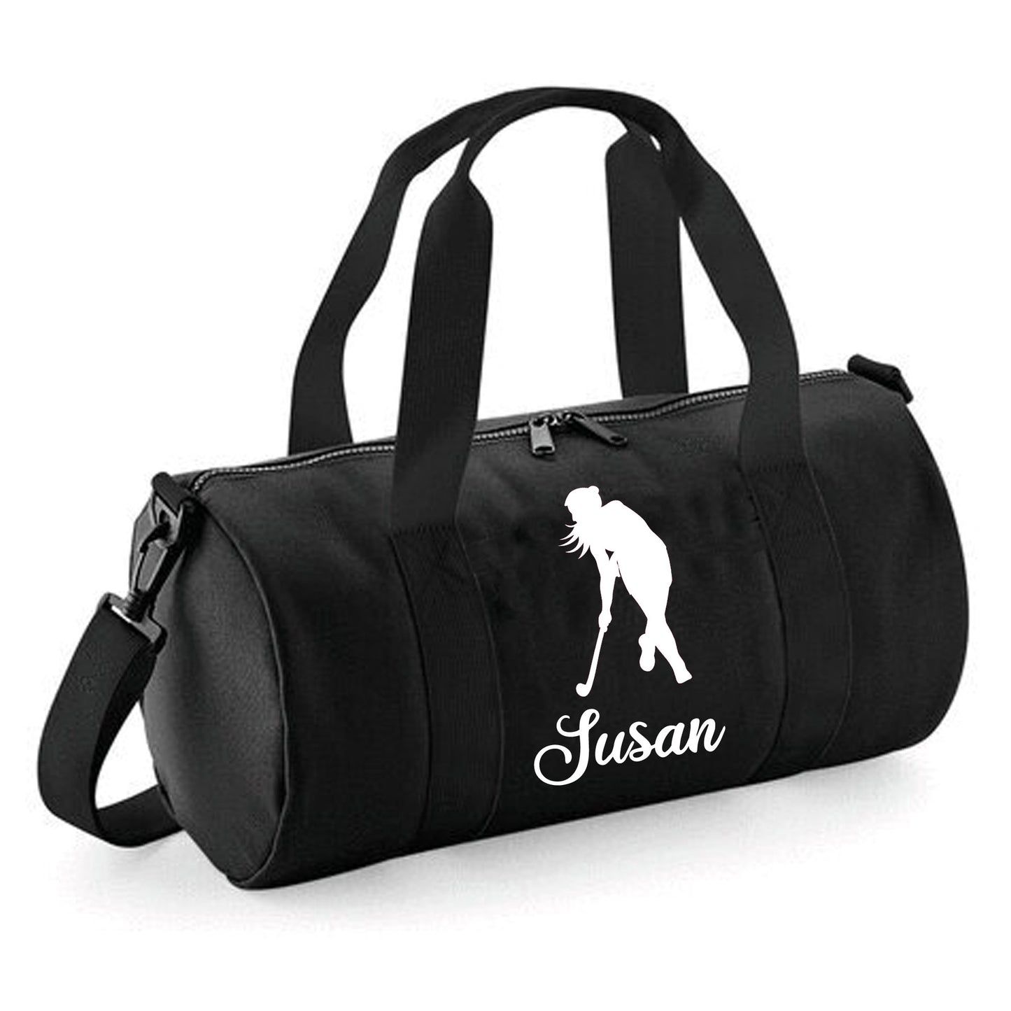 Personalised Hockey Player Barrel Bag 12L - with Name