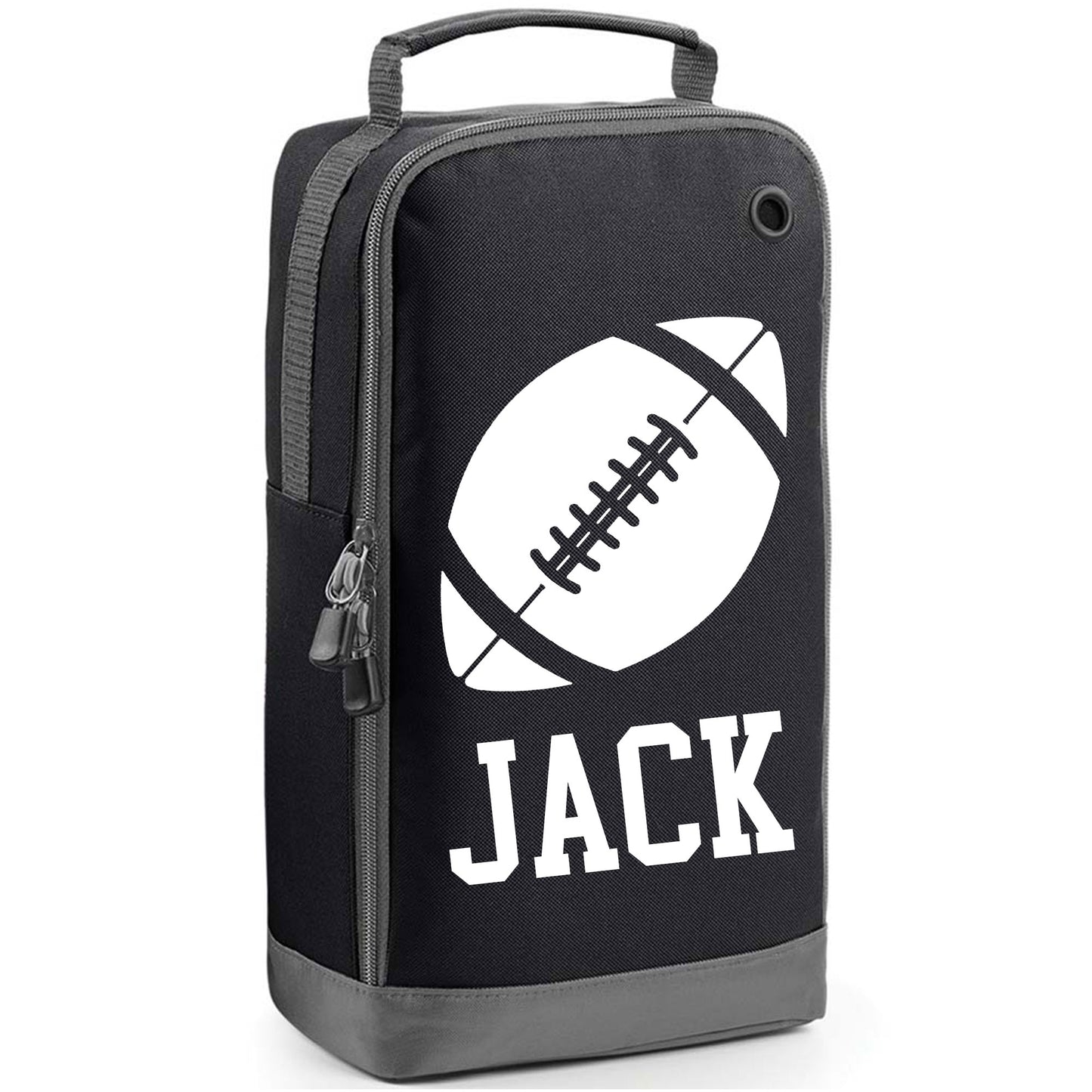Personalised Rugby Boot Bag with Design & Name - Always Looking Good - Black