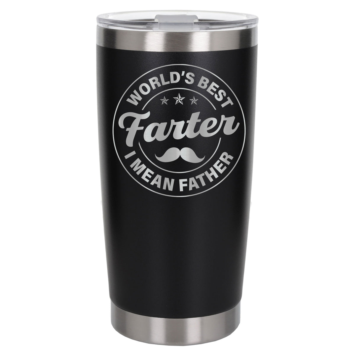 Best Farter I Mean Father Engraved Travel Mug for Dad