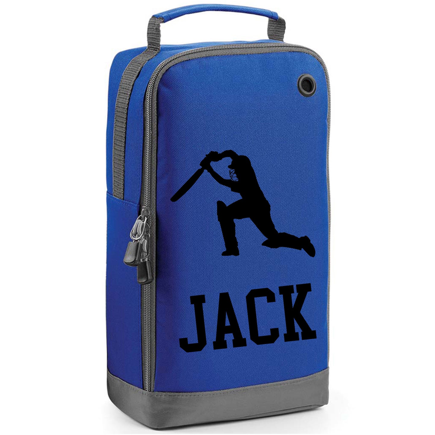 Personalised Cricket Shoe Bag with Design & Name - Always Looking Good - Royal Blue