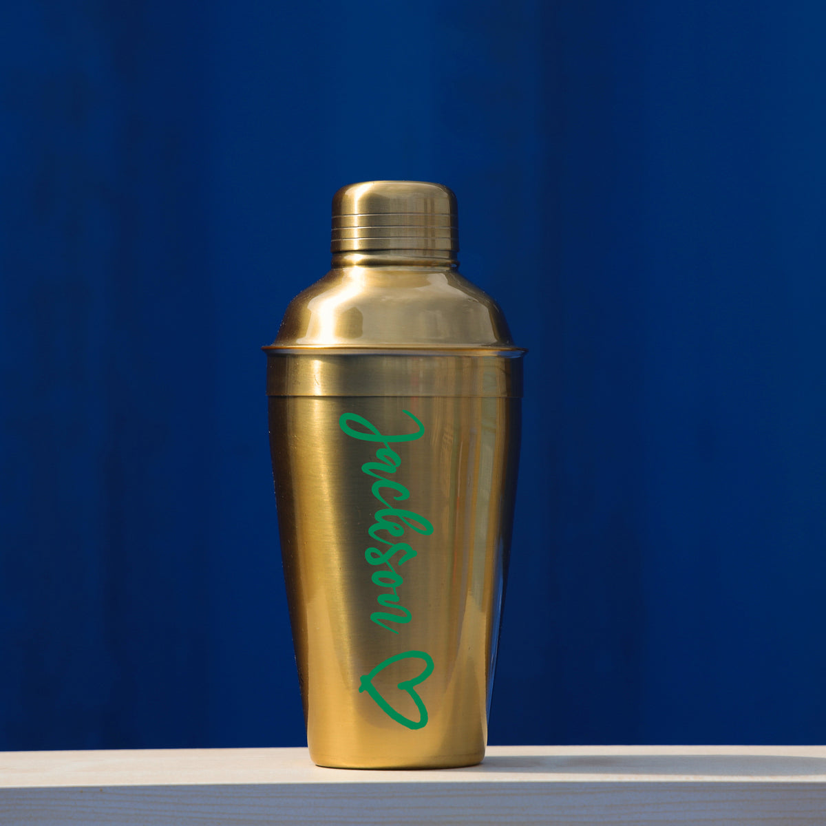 Personalised Gold Cocktail Shaker Set With Martini Glass & Shot Glass Gift Set - Always Looking Good -