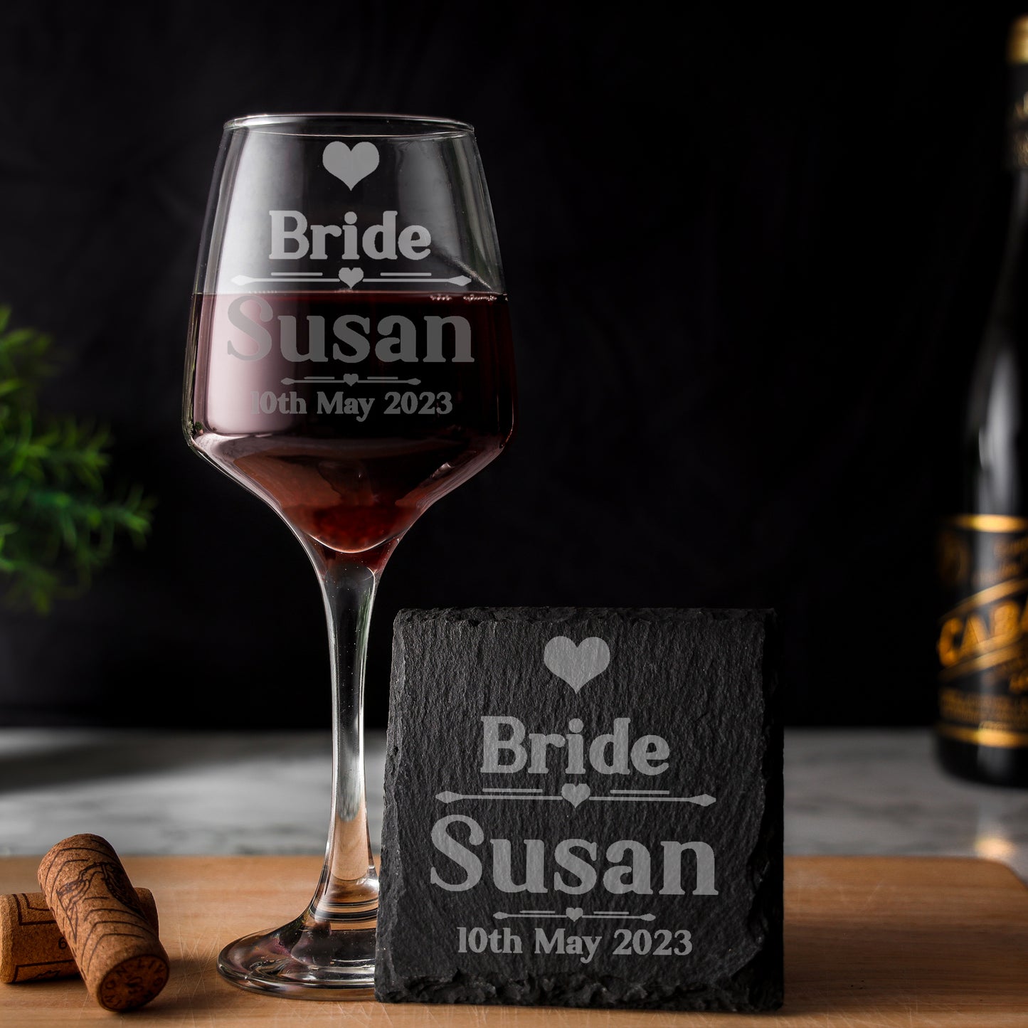Personalised Bride & Groom Engraved Glass and/or Coaster Wedding Gift Set - Always Looking Good -