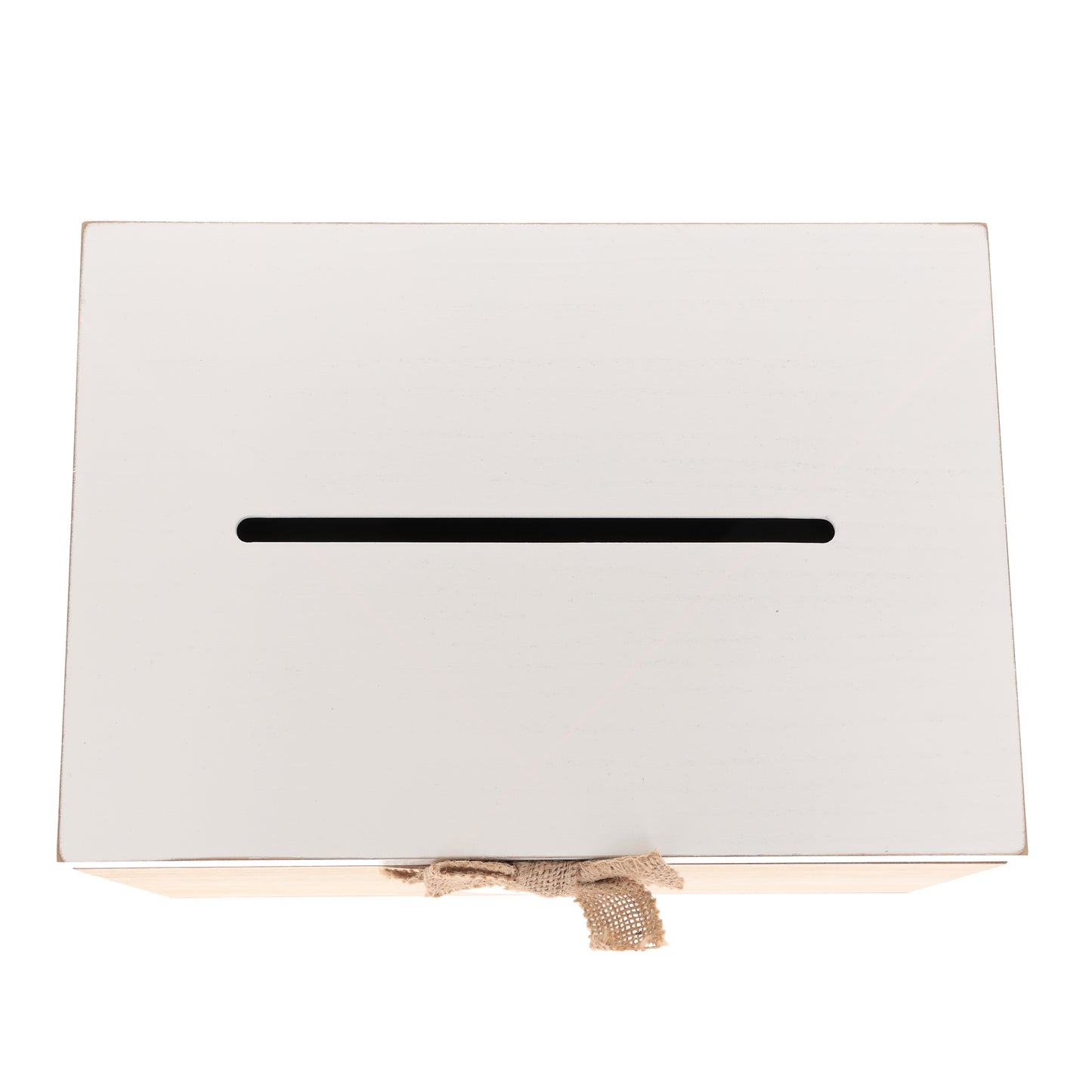 Blank Wedding or Party Card White & Wooden Memory PostBox Craft Create your Own - Always Looking Good -