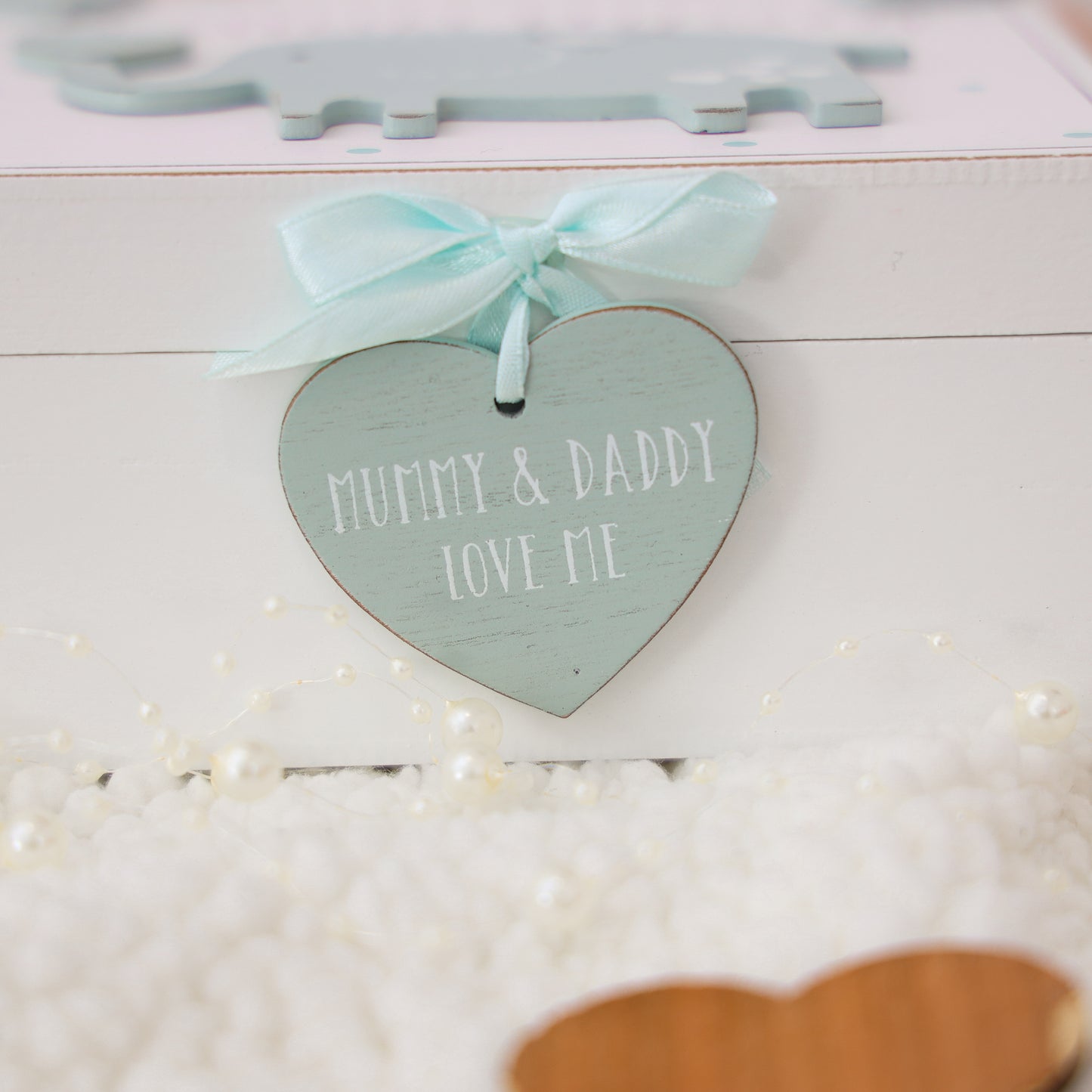 Blue Personalised Baby Keepsake Box - Always Looking Good -