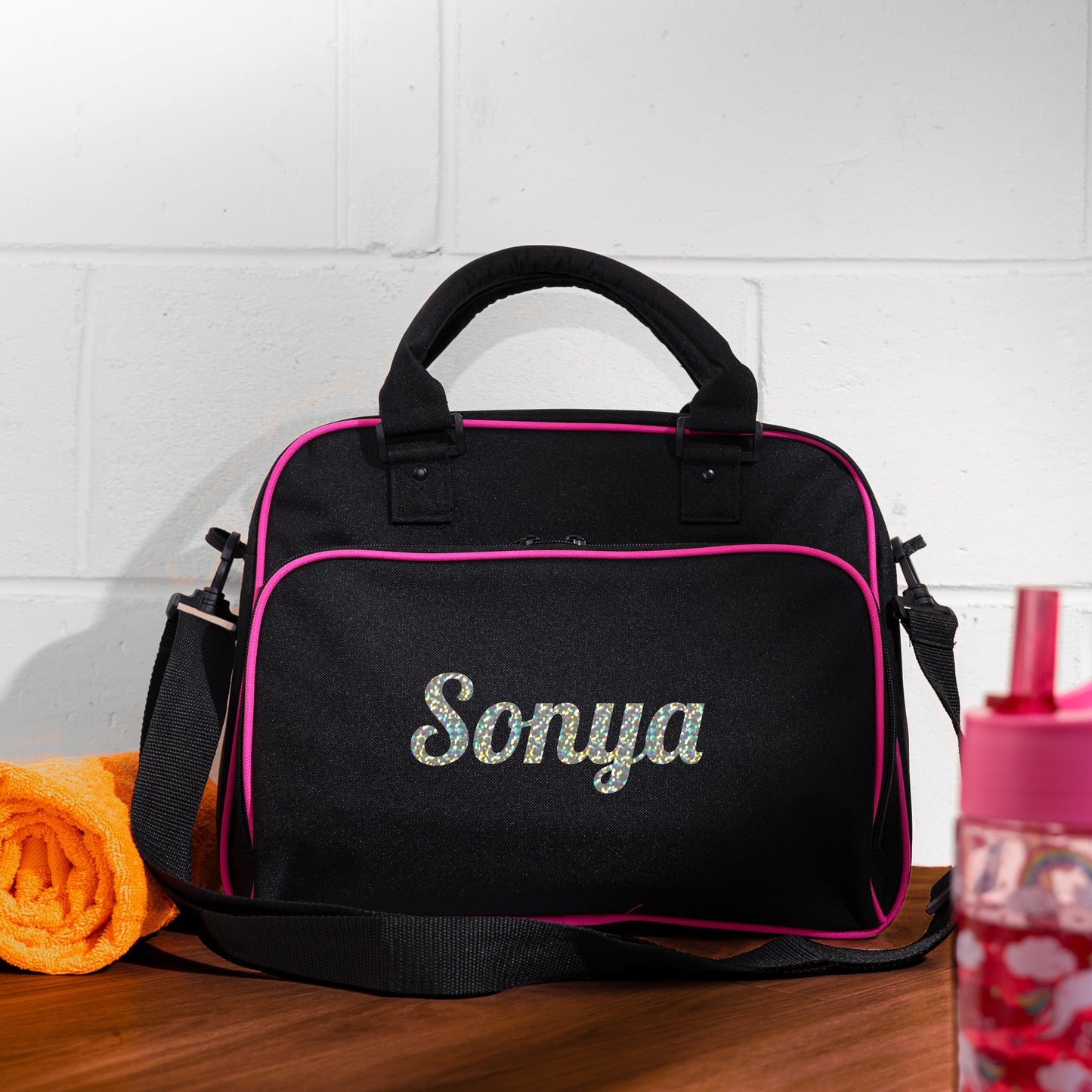 Personalised Girls Sports Bag with Name Dancing Swimming Gymnastic School Gym Bag - Always Looking Good -