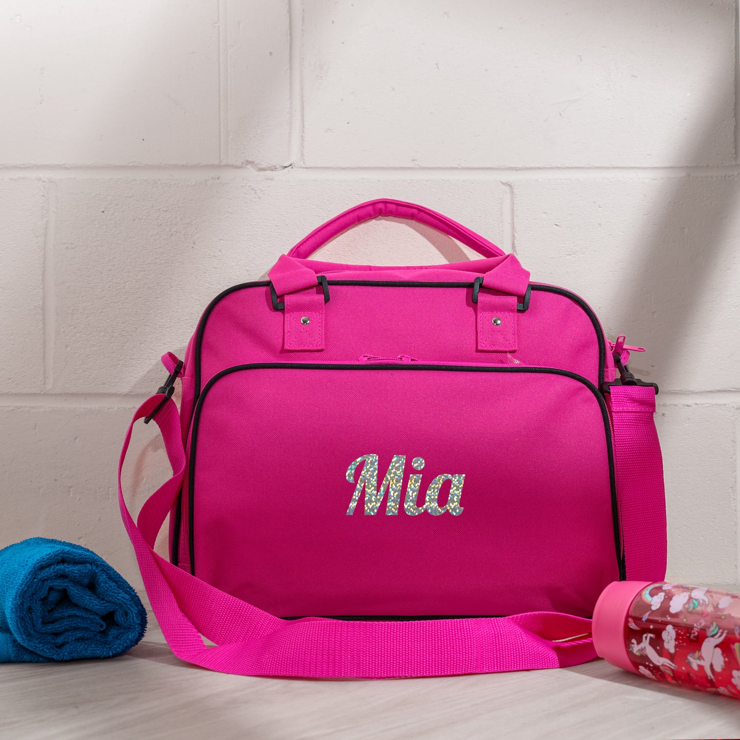 Personalised Girls Sports Bag with Name Dancing Swimming Gymnastic School Gym Bag - Always Looking Good -