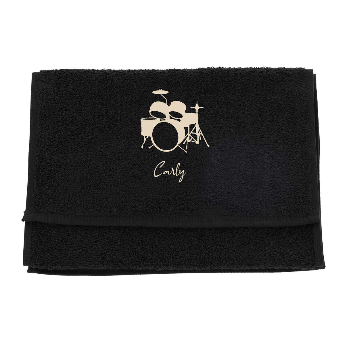 Personalised Embroidered Drummer Towel - Always Looking Good -