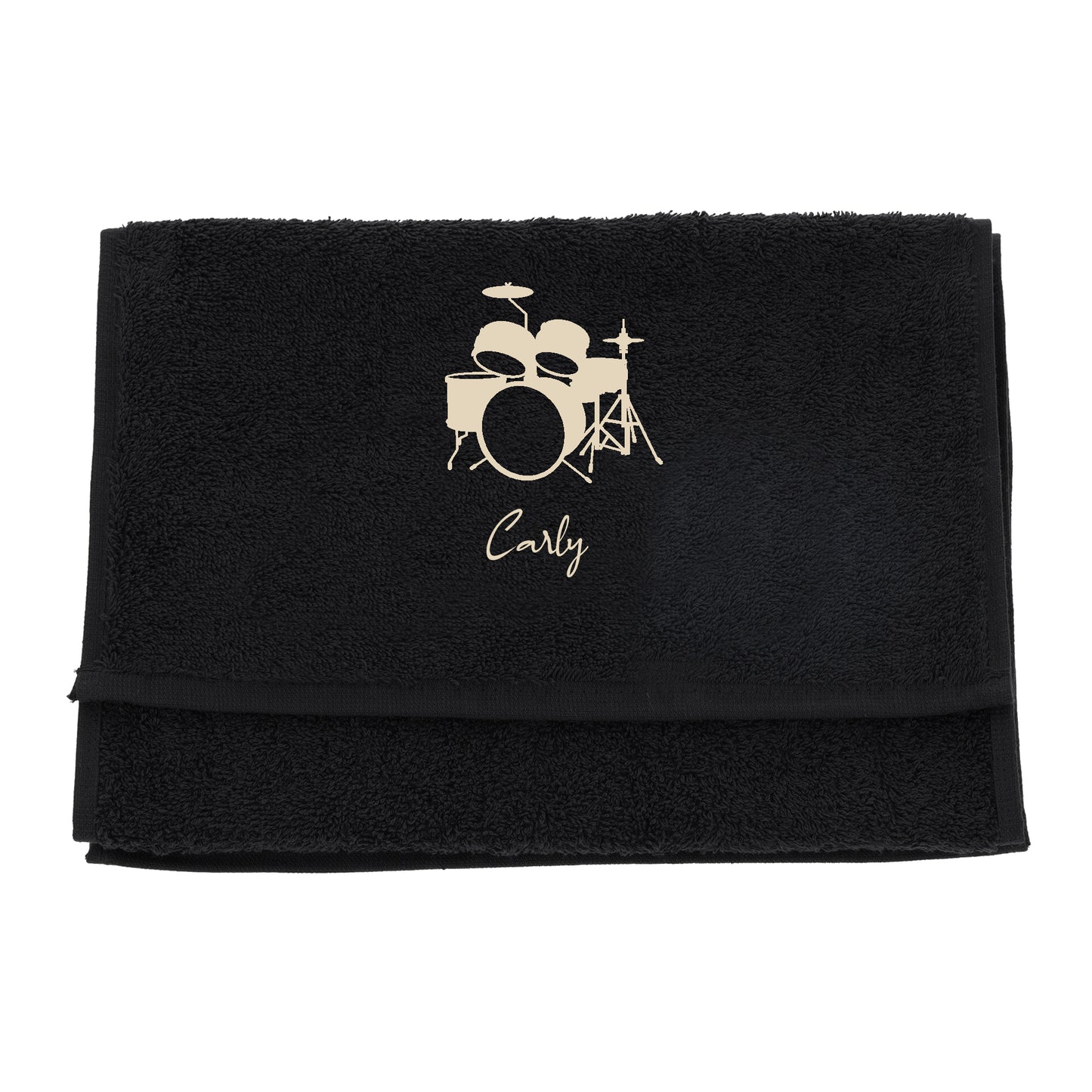 Personalised Embroidered Drummer Towel - Always Looking Good -