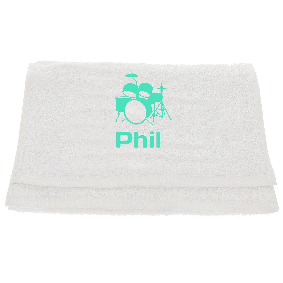 Personalised Embroidered Drummer Towel - Always Looking Good -
