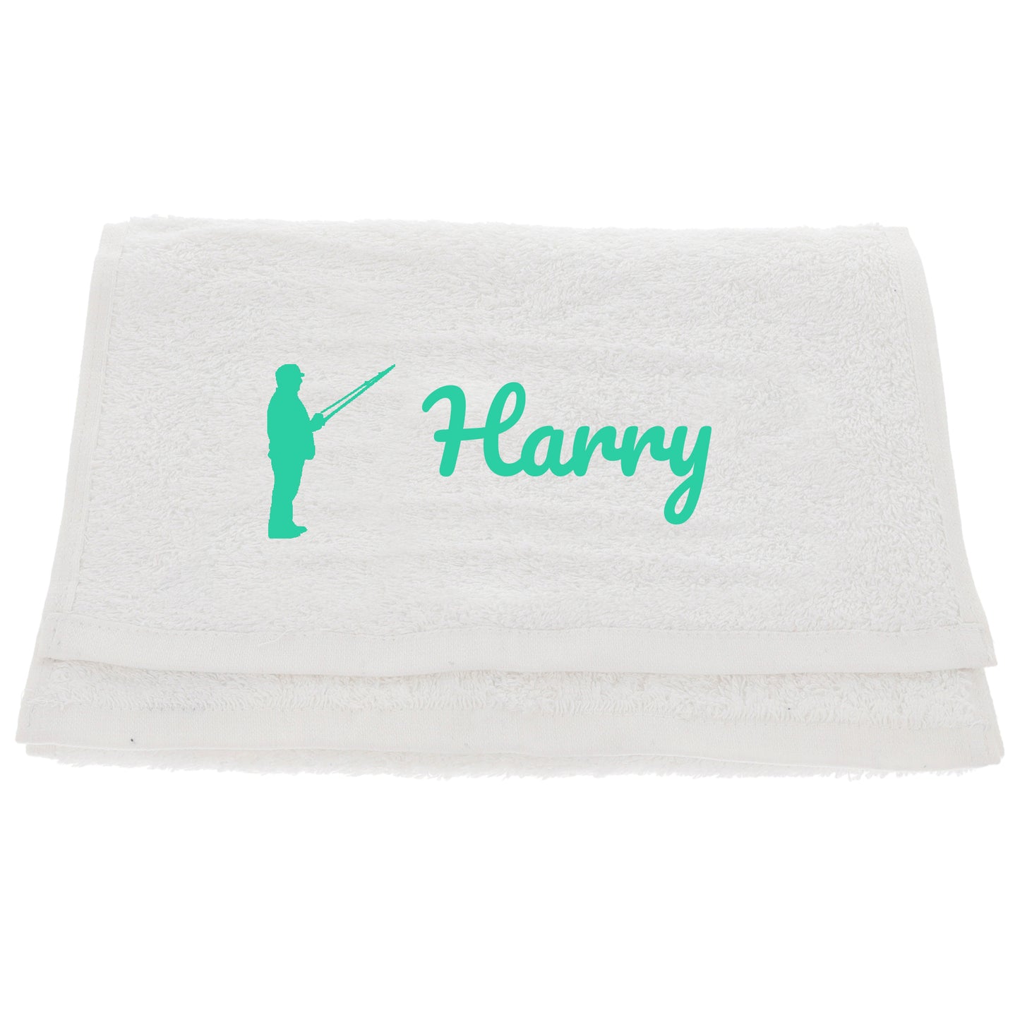 Personalised Embroidered Fishing Towel - Always Looking Good -