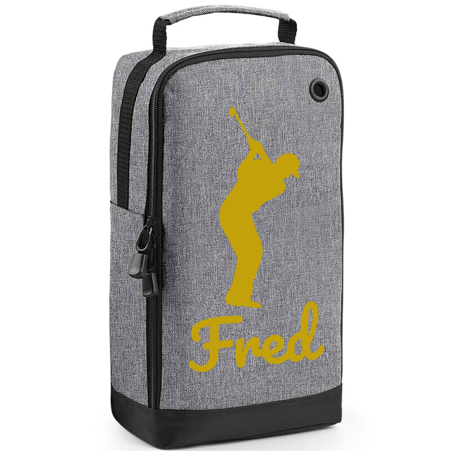 Personalised Golf Shoe Bag with Male Golfer & Name or Initials - Always Looking Good -