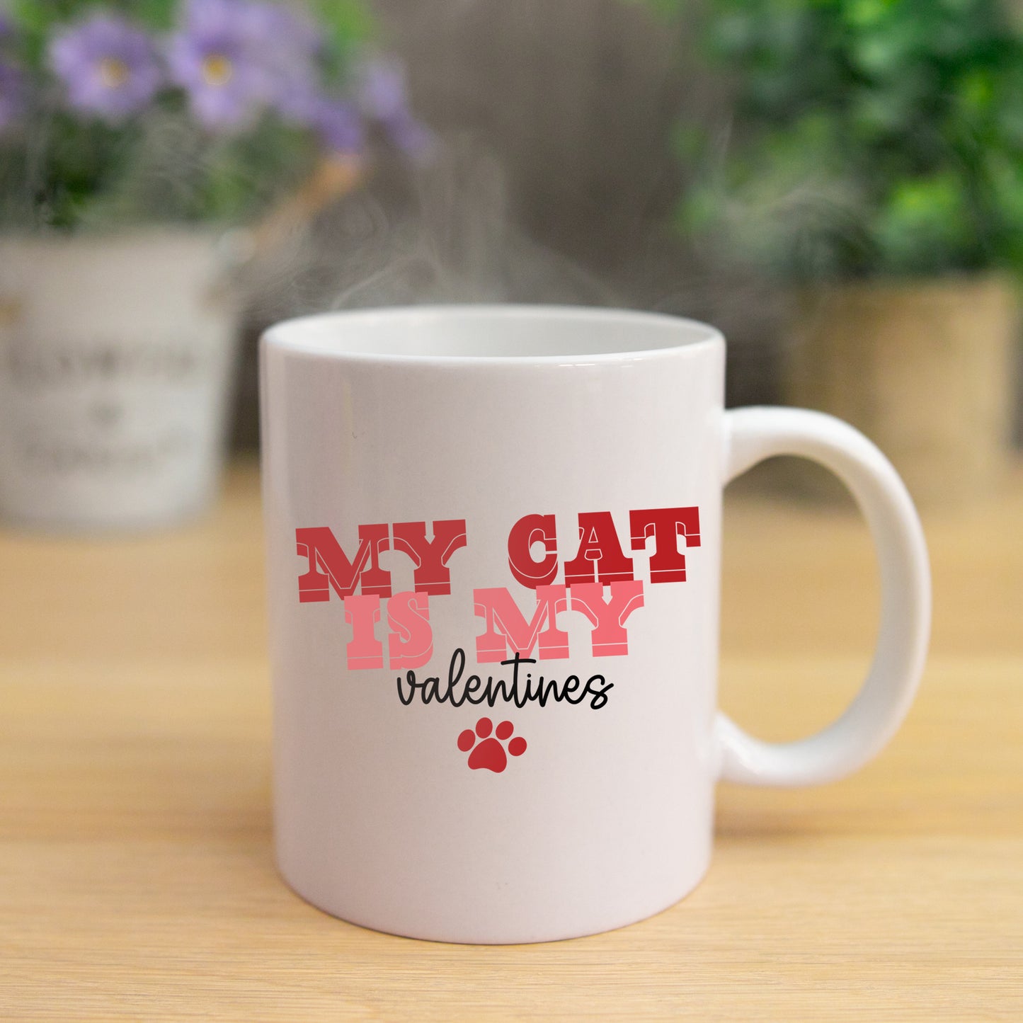 My Cat Is My Valentines Mug and/or Coaster Gift - Always Looking Good -
