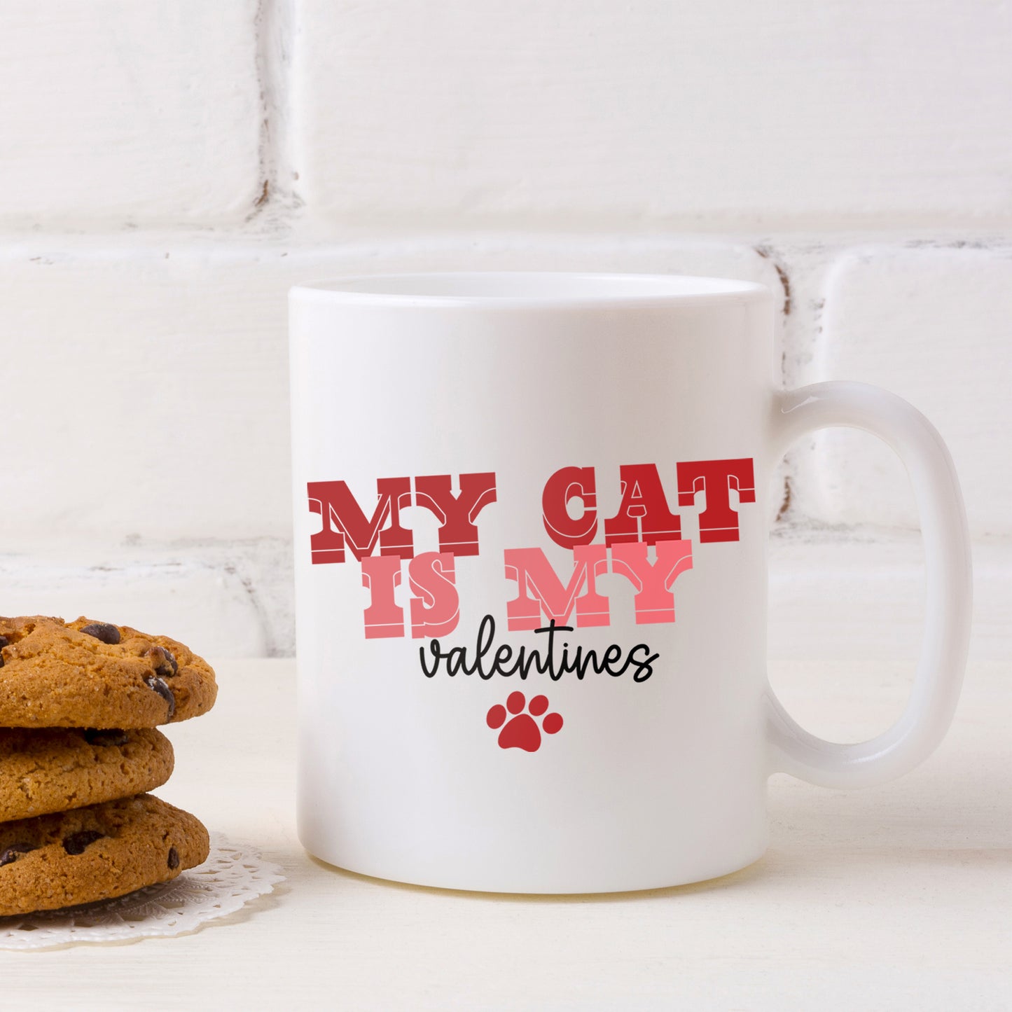 My Cat Is My Valentines Mug and/or Coaster Gift - Always Looking Good -