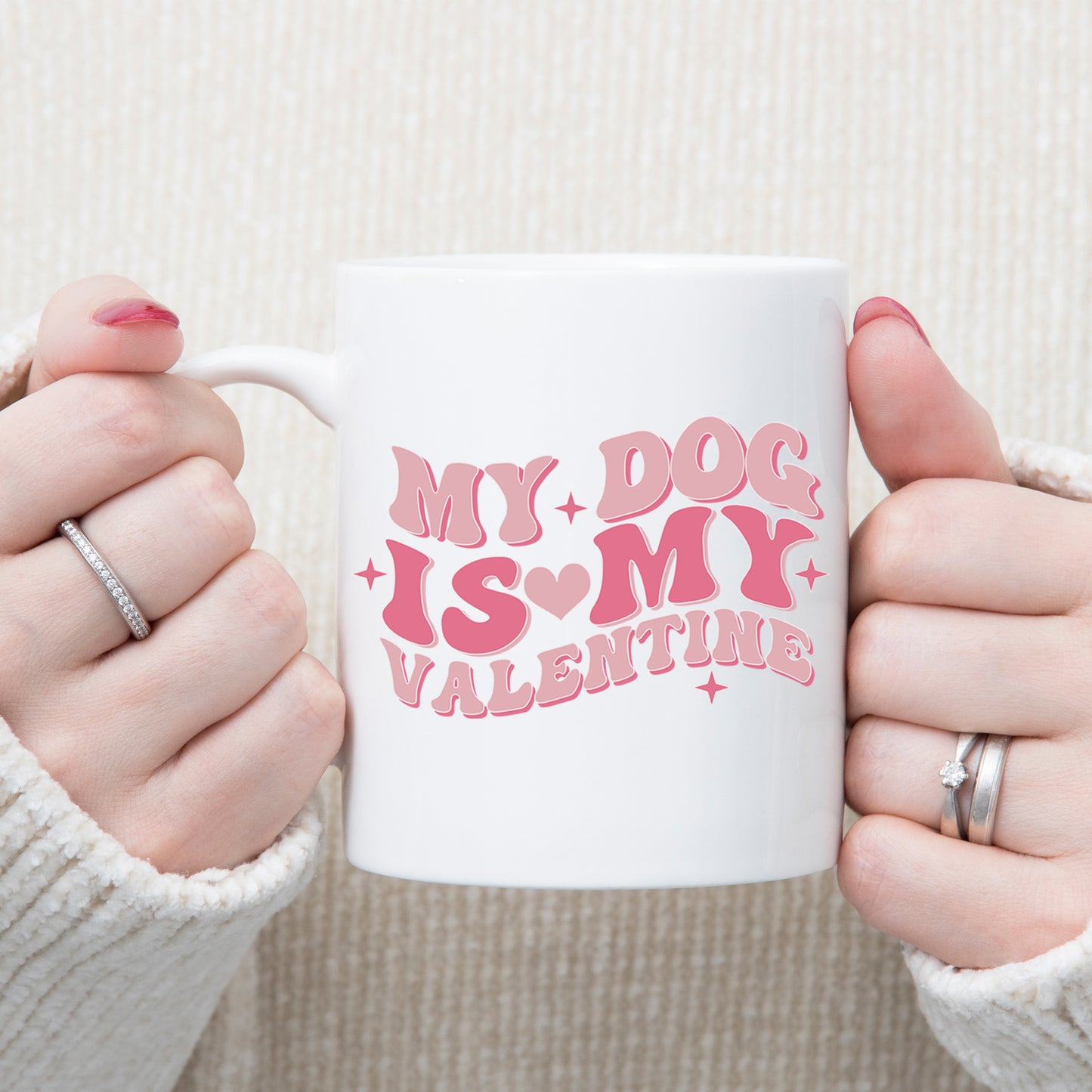 My Dog Is My Valentines Mug and/or Coaster Gift - Always Looking Good -