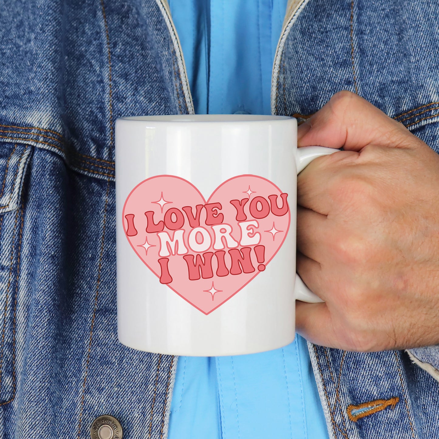 I Love You More I Win Mug and/or Coaster Gift - Always Looking Good -
