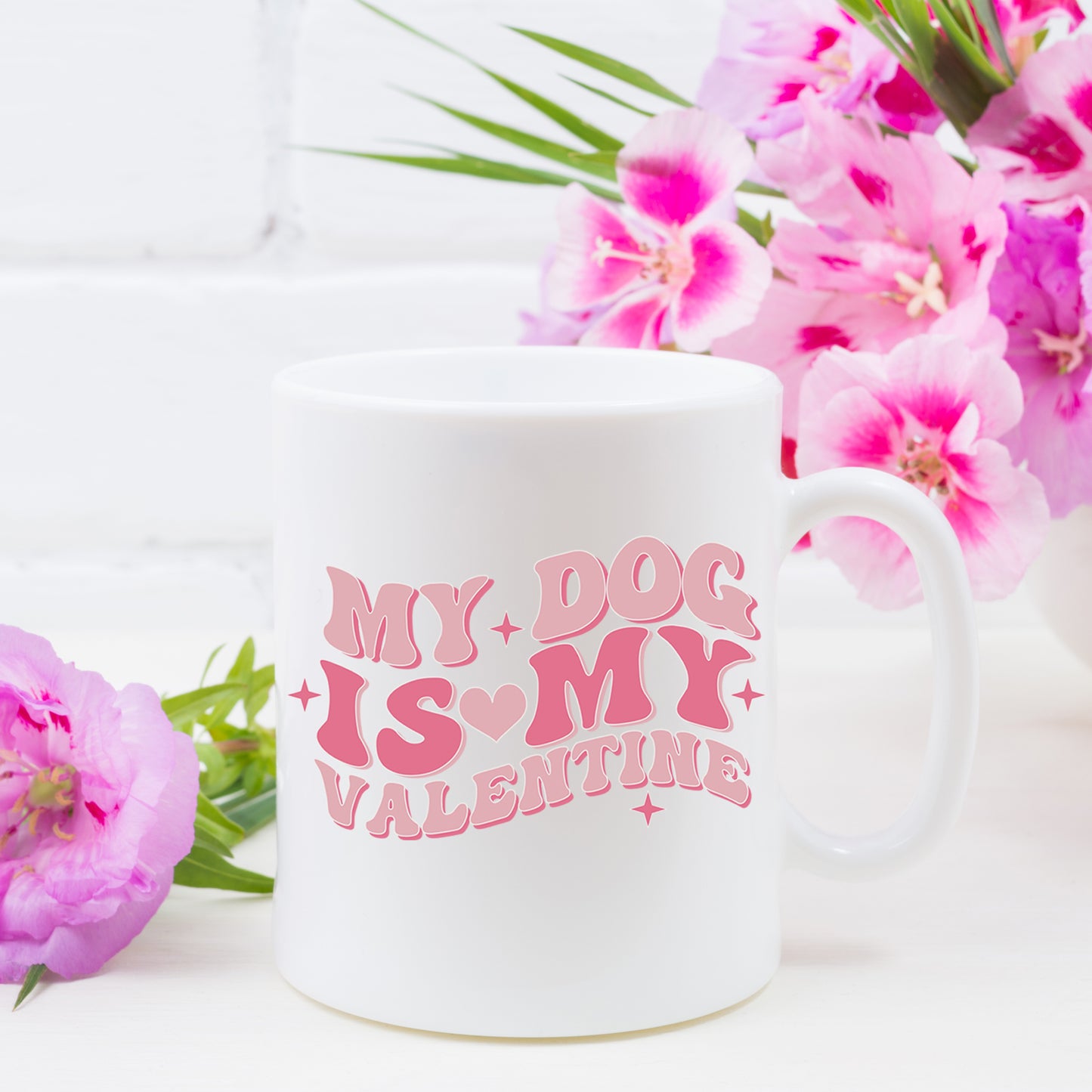 My Dog Is My Valentines Mug and/or Coaster Gift - Always Looking Good -
