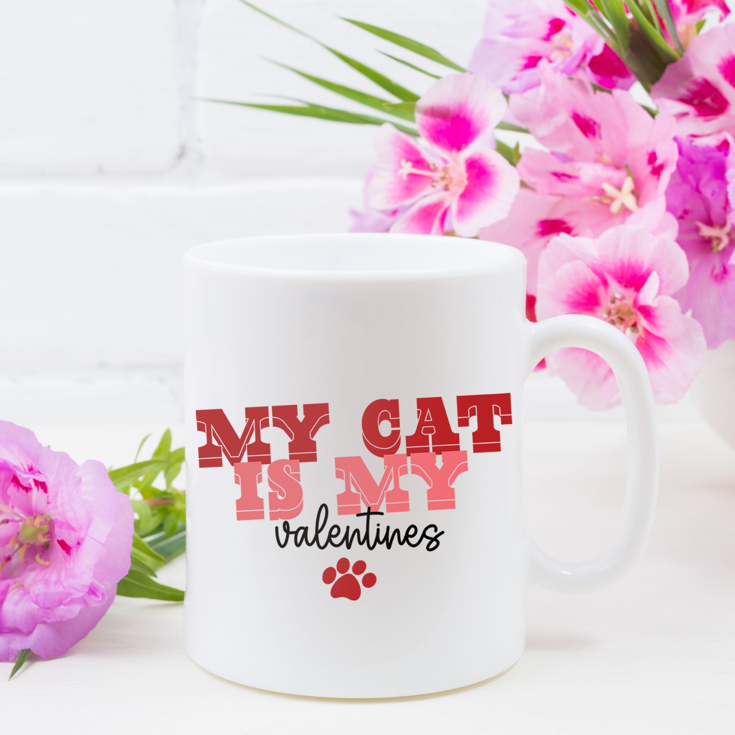 My Cat Is My Valentines Mug and/or Coaster Gift - Always Looking Good -