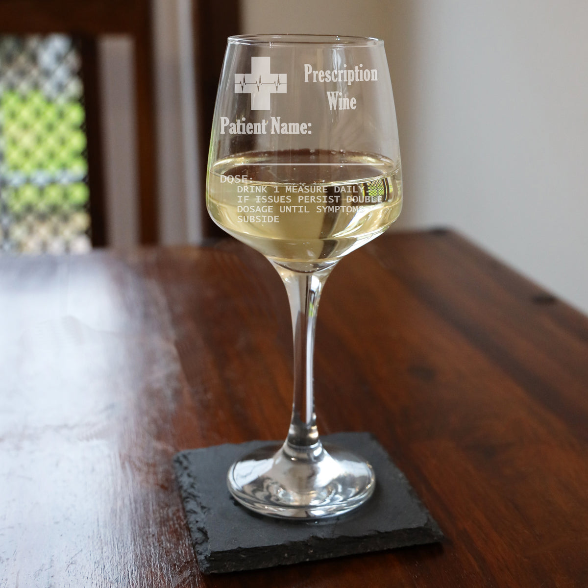 Funny Personalised Engraved Prescription Wine Glass For Wine Lovers - Always Looking Good -