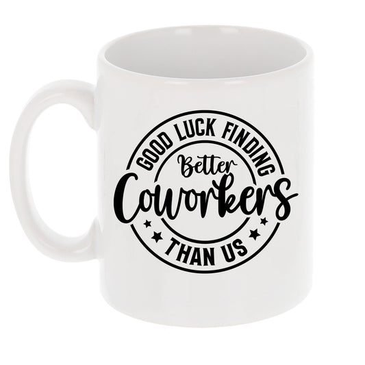 Better Coworker Ceramic Mug & Coaster Gift Set – Funny Leaving & Good Luck Present