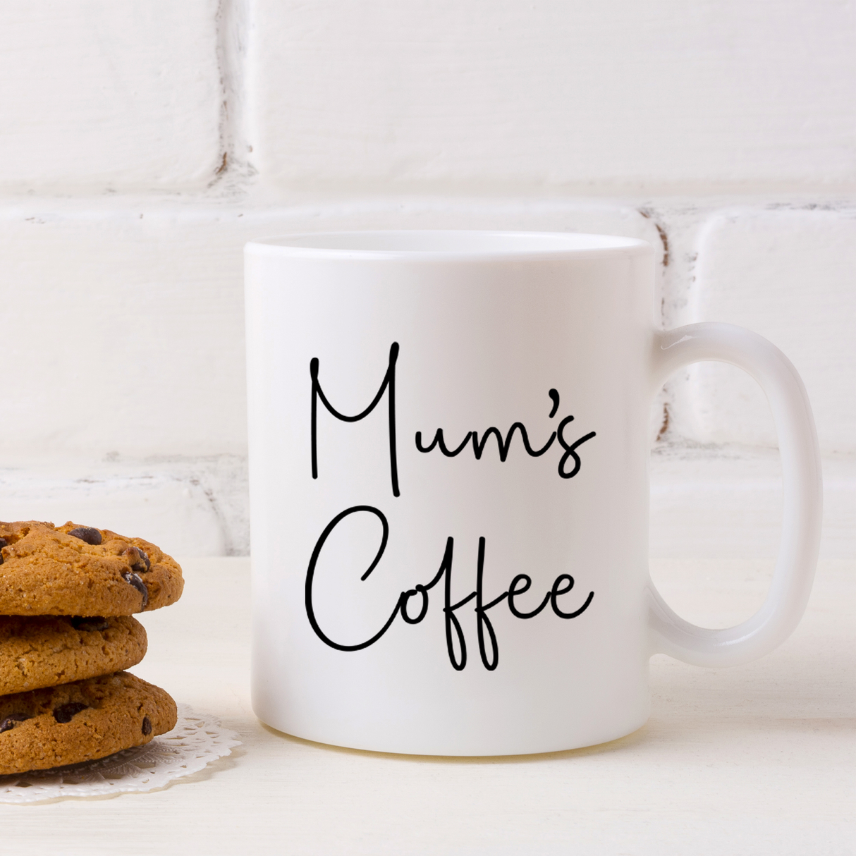 Personalised Mum's Coffee & Biscuit Engraved Board with Optional Mug