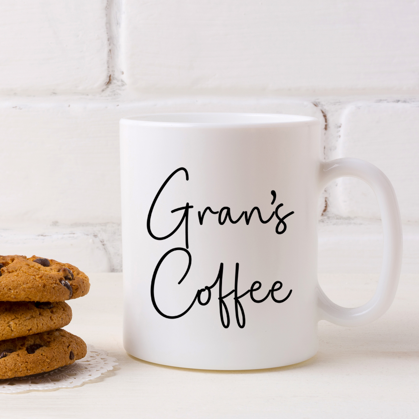 Personalised Gran's Coffee & Biscuit Engraved Board with Optional Mug & Message