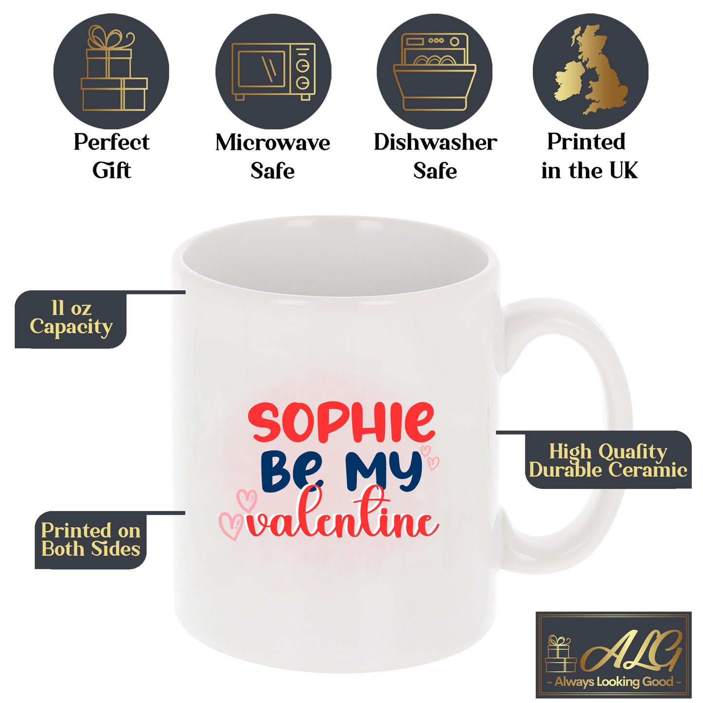 Personalised Be My Valentine Mug Gift - Always Looking Good -