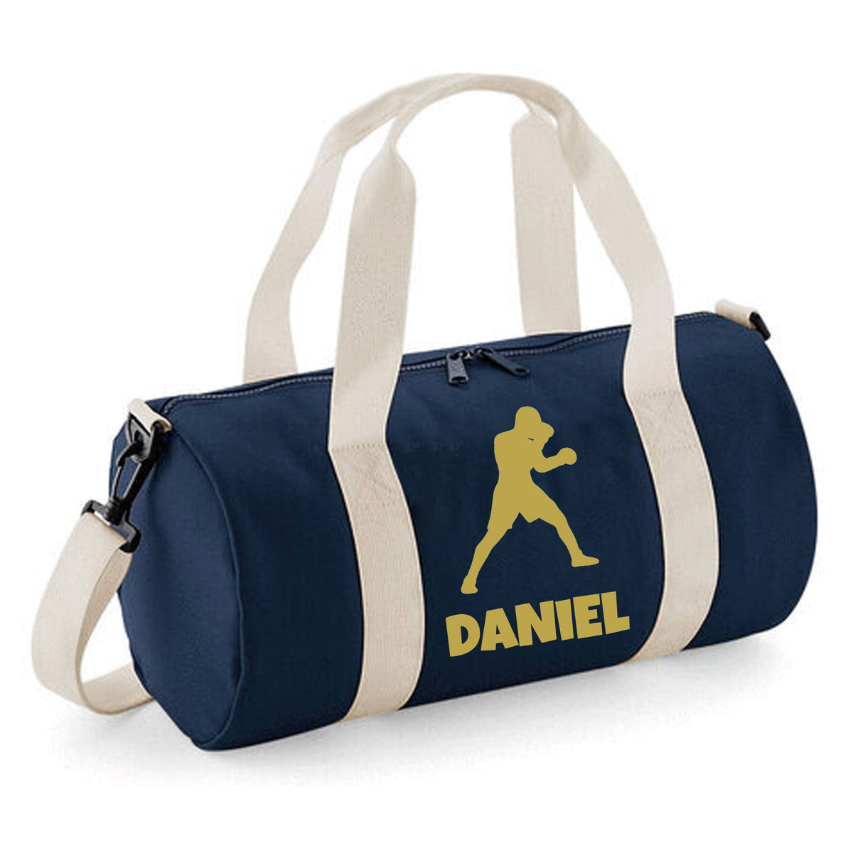 Personalised Boxer Design Barrel Bag | Kids Sports Holdall with Name