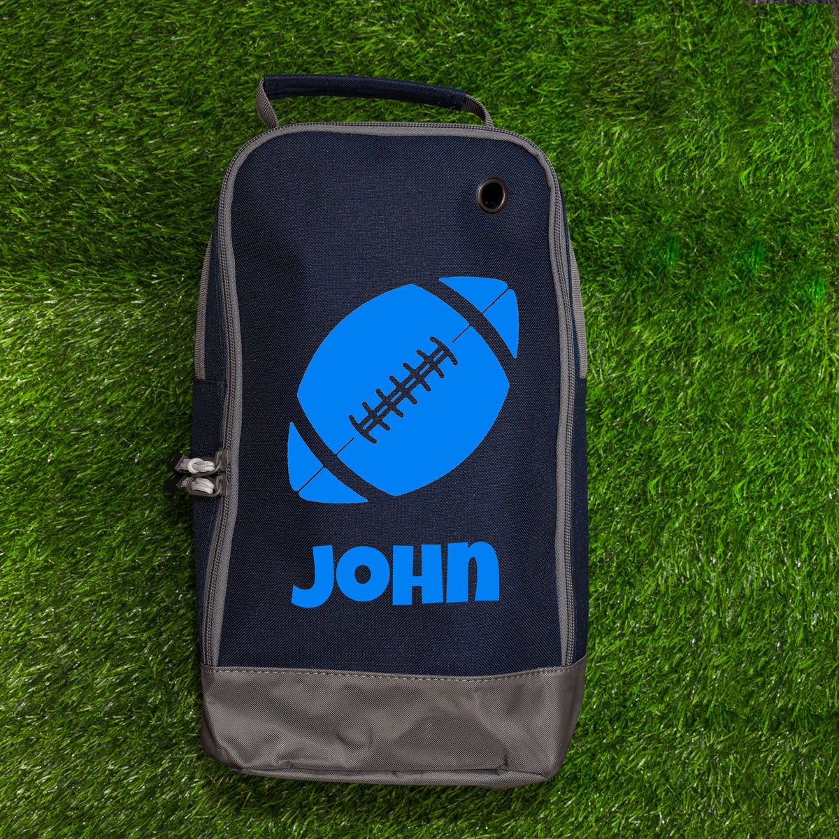 Rugby Boot Bag or Shoe Bag – Personalised with Name | Rugby Ball Design